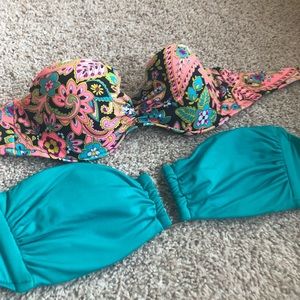 Two for one strapless bathing suits